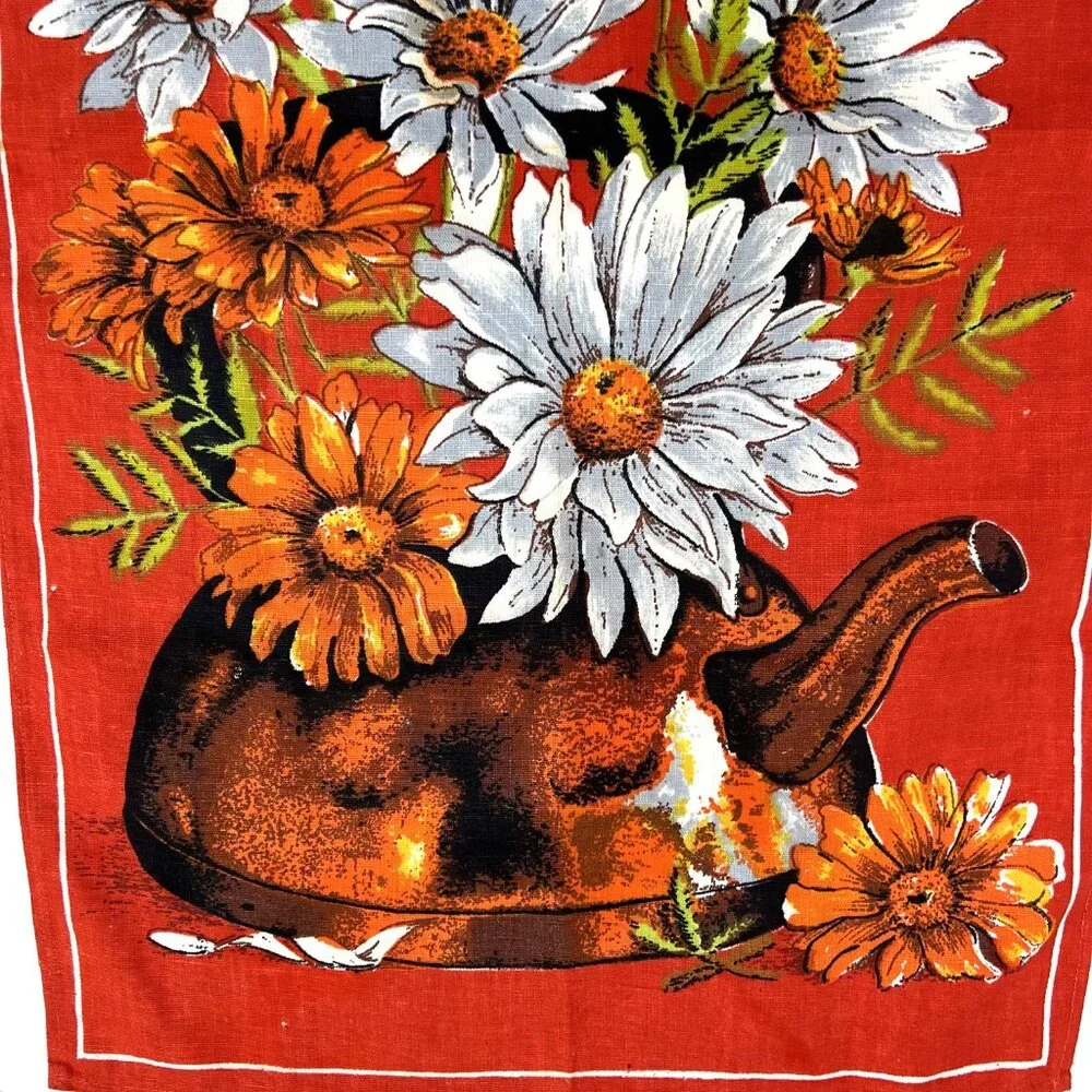 Vintage Linen Kitchen Tea Towel.